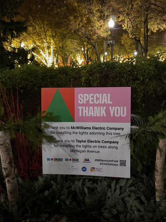Chicago Tree Lighting 2025